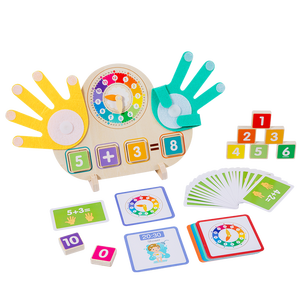 Creative Educational Wooden Clock for Preschool Kids Montessori Logic Puzzle Set for Early Learning Home Finger Math Toy - Product Image 1