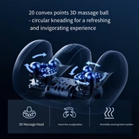 Masseur de pieds à brancher avec compresse chaude, télécommande, contrôle de la minuterie, pétrissage des pieds et des mollets, machine de massage thérapeutique pour la plante des pieds