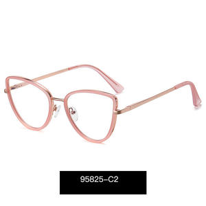 Montures de <span class=keywords><strong>lunettes</strong></span> œil-de-chat de luxe pour femmes, nouvelle collection, montures colorées, anti-lumière bleue, verres de lecture trempés pour le bureau et le quotidien - Product Image 5
