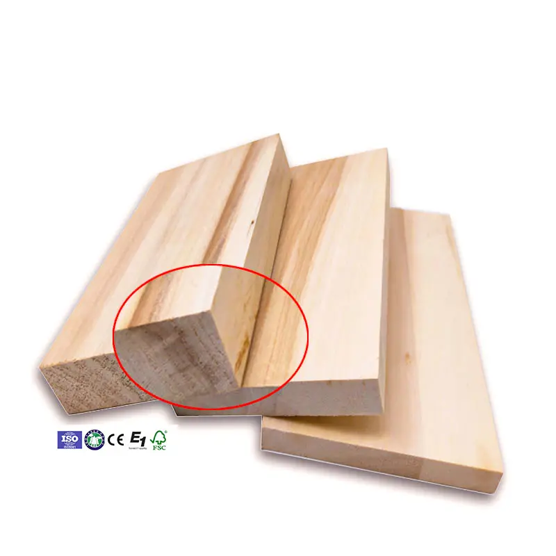 Papan Kayu Solid Laminasi Ek Putih 12Mm, untuk Panel Laminasi Meja