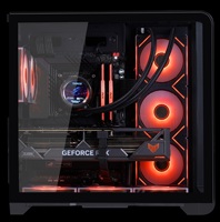Boîtier PC avec ventilateurs, moniteur de température, aquarium panoramique 270°, côté GPU 400 mm, refroidissement par eau 360 mm, boîtier d'ordinateur de jeu ATX