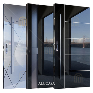 Alucasa Modern Design New <strong>Style</strong> Entrance Pivot Front Aluminum <strong>Door</strong> Luxury Villa Modern Glass <strong>Door</strong> for Houses - Product Image 6