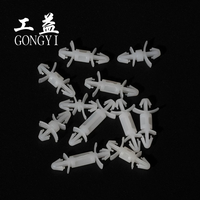 Penyangga PCB Kepala Ganda Berlubang 6.4mm 3.5mm dari Nylon Berkinerja Tinggi, Sistem Pasang Dorong Ganda, PA66 RoHS