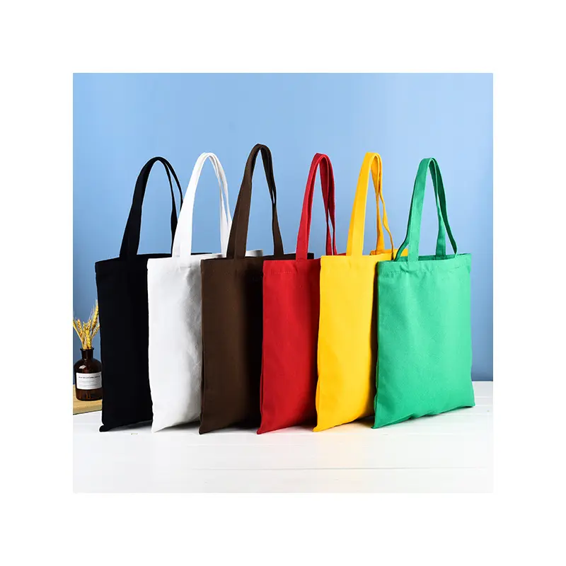 Individuelles Logo lässig große Kapazität recycelt Leinwand-Tote-Tasche Computer-Tasche Brief Stickerei Handtasche Damen