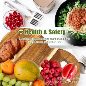 Acacia Heart Shaped Cutting Board 20x20x1.5cm <b>Wooden</b> Kitchen Chopping <b>Block</b> For Bread Fruit Serving - Product Image 4