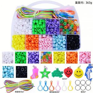 Kit de perles de verre arc-en-ciel en plastique pour la fabrication de bijoux DIY – Vente chaude - Product Image 3