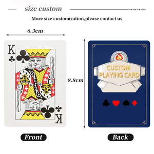 Chất Lượng Cao Tùy Chỉnh Biểu Tượng Chơi Thẻ Mịn Poker Sáng Tạo Món Quà Bền Board Games Custom Poker Cho Người Lớn - Product Image 4