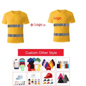 เสื้อยืดสะท้อนแสงสำหรับงานก่อสร้าง พิมพ์ลายโลโก้ตามสั่ง สำหรับช่างซ่อมบำรุง - Product Image 3