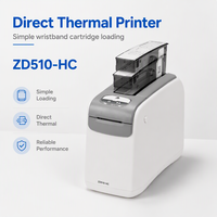 Printer Gelang Tangan Thermal Transfer Direct Thermal 300 DPI untuk Zebra ZD510 Mencetak Gelang Tangan Pasien Rumah Sakit