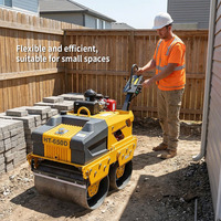 Mini-compacteurs à roues pneumatiques pour travaux de construction, diesel ou essence, pour asphalte