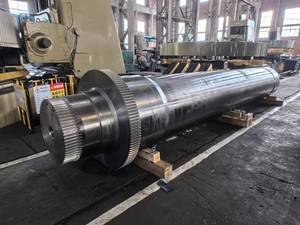 Aangepaste aandrijving grote hoofdas hoge kwaliteit lange gesmede tandwielas grote module spline-as - Product Image 2