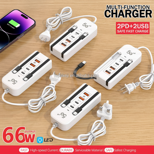 Nouvel adaptateur <span class=keywords><strong>de</strong></span> <span class=keywords><strong>chargeur</strong></span> secteur <span class=keywords><strong>USB</strong></span>-<span class=keywords><strong>C</strong></span> double <span class=keywords><strong>USB</strong></span> 4 ports, tête <span class=keywords><strong>de</strong></span> charge 5.1A pour téléphones <span class=keywords><strong>Apple</strong></span> et Android, prise murale - Product Image 3