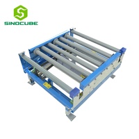 Unité de transfert réglable Sinocube, nouveau système de manutention programmable pour palettes/caisses, rouleaux en acier antistatiques 1T-3T pour