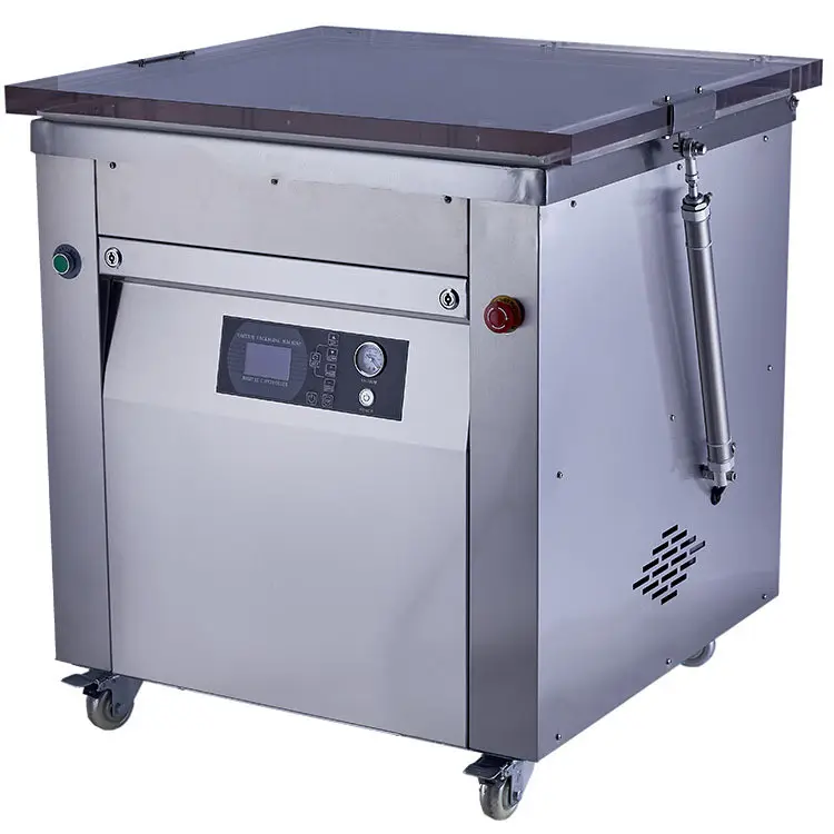 Máquina de embalagem a vácuo de câmara grande/máquina profissional de selagem de embalagens a vácuo para salsichas e presunto