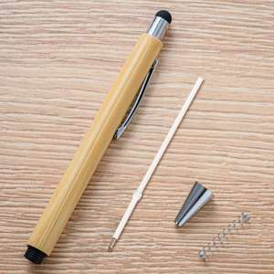 Bolígrafo de Bambú Personalizable con Punta Táctil - Regalo Promocional Ecológico para Hoteles, Oficinas y Estudiantes - Product Image 4