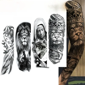 <span class=keywords><strong>Tatuaje</strong></span> temporal Hadiyah para hombres y mujeres Tatuajes <span class=keywords><strong>de</strong></span> brazo completo <span class=keywords><strong>de</strong></span> larga duración Tatuajes <span class=keywords><strong>de</strong></span> <span class=keywords><strong>manga</strong></span> realistas impermeables - Product Image 1