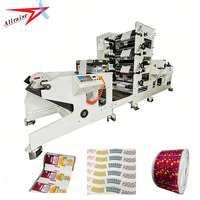 Machine d'impression flexographique 4 couleurs de type empilable pour gobelets en papier automatiques de 850 mm, éventails vierges, étiquettes et films plastiques alimentaires