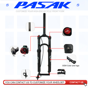 <span class=keywords><strong>Fourche</strong></span> de vélo en alliage avec amortisseur à huile, commande au levier, verrouillable, pour <span class=keywords><strong>VTT</strong></span>, 20 pouces, fourches à air RL avec télécommande - Product Image 2