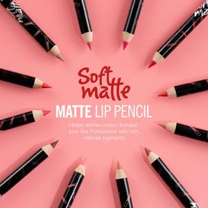 Stylo à lèvres 12 pièces/ensemble Sexy rouge Rose or crayon <span class=keywords><strong>Contour</strong></span> des lèvres étanche longue durée velours mat rouge à lèvres doublure - Product Image 4