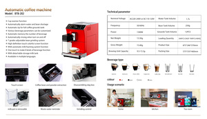 เครื่องชงกาแฟอัตโนมัติสำหรับใช้ในบ้าน BTB-202 แบบฝรั่งเศส/สเปน ตั้งโปรแกรมได้ ปรับแต่งได้ ถอดประกอบง่าย ทำฟองนมได้ง่าย เหมาะสำหรับโรงแรม - Product Image 5