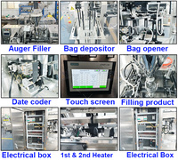 Máquina Multifuncional Automática para Llenado y Empaquetado de Bolsas Doypack para Alimentos, Harina, Chile, Especias, Leche, Cacao, Matcha, Café en Polvo