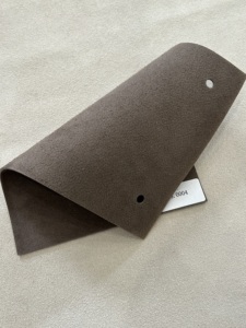 Recycled Cow Suede <b>Leather</b> Eco-Friendly Abrasion-Resistant Customizable Thickness 2.4mm Footwear Handbags Car Upholstery - Product Image 1