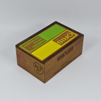 Boîte coulissante en bois rétro avec doublure intérieure en velours doux, logo personnalisé pour l'affichage des montres et l'emballage de cadeaux de luxe