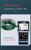 Herramientas Portátiles para Técnicos de Redes, Localizador de Fallas de Cable I-POOK RJ11 y RJ45 PK655C+ con Pantalla LCD, Protección IP65