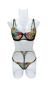 Lencería Sexy para Mujer, Conjunto de Bralette y Tanga de Encaje Transparente, Lencería Sexy de Moda - Product Image 5