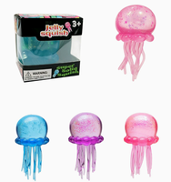 Jouet anti-stress méduse en boîte, rempli de maltose, 90g 110g, rose bleu violet, commandes en gros, pour filles et garçons de 5 à 7 ans