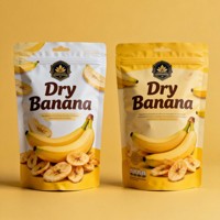 Op maat gemaakte digitaal bedrukte vochtbestendige, food grade zakjes met ritssluiting voor bananenchips van plastic.