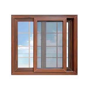 Nuoxin đôi cửa sổ trượt kính PVC cửa sổ uPVC Vinyl cửa sổ trượt với lưới nướng muỗi - Product Image 5