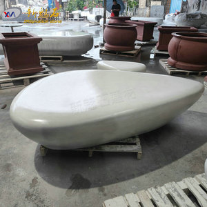 Nuevos Materiales de Construcción de Piedra, Banco de Piedra Taishi Gris, Concreto de Alto Rendimiento, Banco Artístico para Parques al Aire Libre - Product Image 2