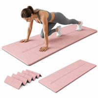 Tapete de Ejercicio de TPE al por Mayor, Diseño Plegable, Ligero, Portátil, Antideslizante e Impermeable para Pilates, Viajes, Gimnasio y Fitness en Casa