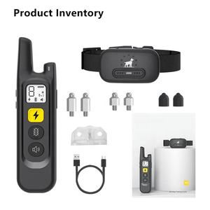 Qbellpet, recién llegados, recargable, IPX7, resistente al agua, 1600 pies, <span class=keywords><strong>Collar</strong></span> eléctrico de entrenamiento para perros, <span class=keywords><strong>Collar</strong></span> antiladridos para perros con control remoto - Product Image 2