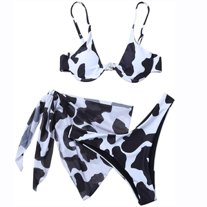 22010 Nuevo Conjunto de <span class=keywords><strong>Bikini</strong></span> de 3 Piezas sin Tirantes, Estampado, Estilo <span class=keywords><strong>Y2K</strong></span>, Moda de Verano 2026, Ropa de Playa - Product Image 6