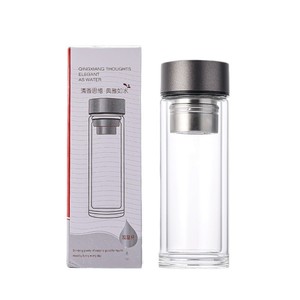 400ML 13OZ doppia parete di vetro tazza da tè sfuso bottiglia di tè isolante infusore tè tazza da viaggio tazza da tè con filtro - Product Image 6