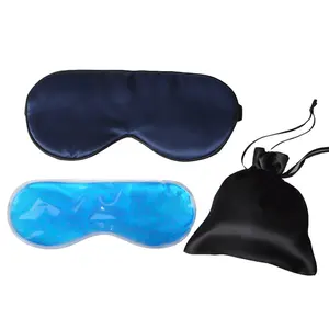 2022 Summer Traveling Hot Cold Sleeping Mask Custom Travel Sleeping eye Patch with gel cooling pad mask