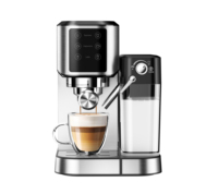 Machine à café expresso automatique électrique professionnelle à haute précision avec réservoir à lait pour cappuccino et latte