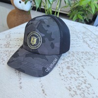 Gorra Trucker de Camuflaje Personalizada al por Mayor con Logo, Parche Vintage, Gorra de Malla de 6 Paneles de Alta Calidad para Deporte al Aire Libre