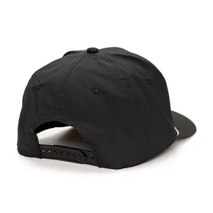 Benutzer definierte hochwertige Stickerei Patch Leistung Snapback Hut Nylon gebogene Krempe Seil kappe