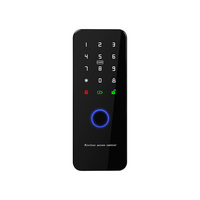Kit de Control de Acceso Inalámbrico Independiente con Huella Dactilar, Contraseña y Desbloqueo Remoto, con Teclado y Cerradura Eléctrica de Cerrojo