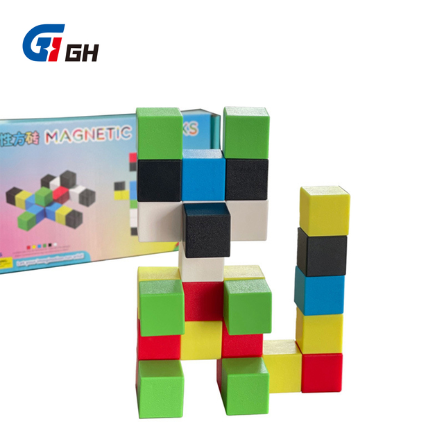 Childhood Educational Creation Imagination Montessori Sensory Toys Magnetic minecraft Building Cubes Blocks Magnet for Kids