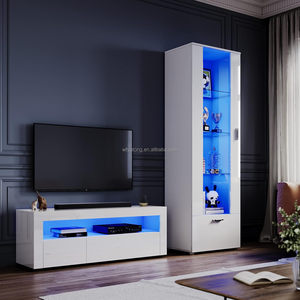 Design <span class=keywords><strong>moderno</strong></span> alto lucido <span class=keywords><strong>bianco</strong></span> TV Stand <span class=keywords><strong>soggiorno</strong></span> mobili su misura Tv Stand Cabinet e tavolino da salotto - Product Image 4