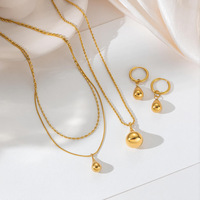 Collier double couche goutte d'eau style européen-américain pour femme, chaîne de perles de riz, tendance et de niche