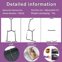 Harnais de lingerie gothique noir intégral avec collier ras du cou et attaches pour les jambes, tenue érotique pour soirée