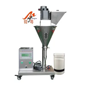 Semi automatic cheap price coffee flour chilli detergent milk powder filler auger screw powder filling machine 100g