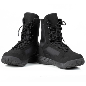 Botas de Combate Definite TSB01 Personalizadas de Cuero Vacuno y Gamuza en Negro, Marrón, Caqui y Verde, Súper Ligeras, Sin Cremallera Lateral - Product Image 6