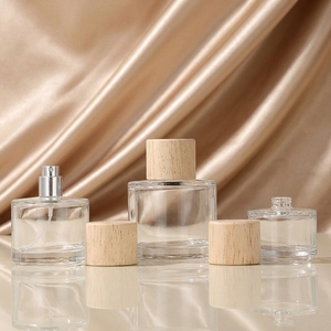 Botellas de Spray Transparentes de 30/50/100 ml con Tapa de Madera de Haya, Frascos Recargables Vacíos para Perfume y Aroma, Gran Venta - Product Image 5