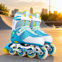 Patins à roulettes électriques réglables en gros pour adultes, sports de plein air, roues en PU lumineuses professionnelles